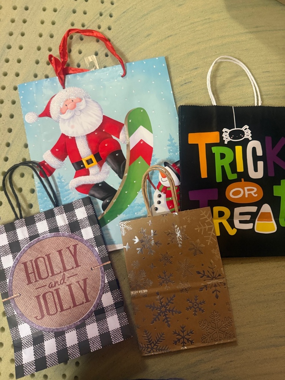 Mixed Holiday Gift Bags - Christmas & Halloween Designs